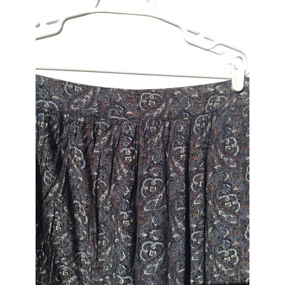 Fat Face Maxi skirt womens size 10 paisley gray grey modest long western boho - Picture 5 of 11